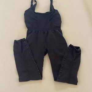 Free People Movement Good Karma Onesie charcoal